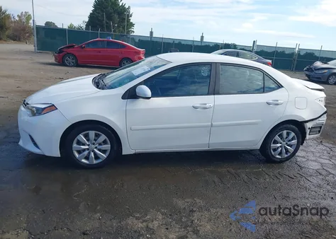 2015 Toyota Corolla Le из США, поврежденный, VIN 2T1BURHEXFC303352